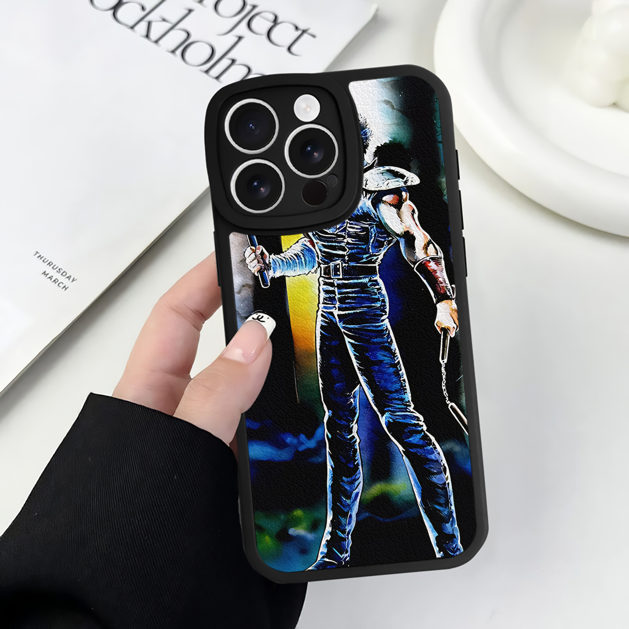 （画像用） 北斗の拳 Fist of the North Star 【iPhone 16シリーズ対応】シリコンスマホケース（レザー調） 材質：シリコン